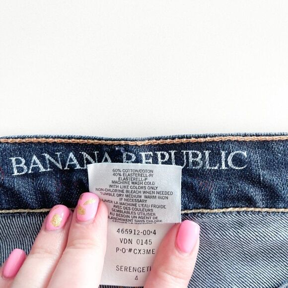 Banana Republic Women's Jeans Modern Boot Cut Serengeti Blue Denim Size 4 - Picture 5 of 10